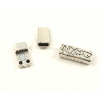 GLUE IN MAGNETIC CLASP ANTIQUE SILVER